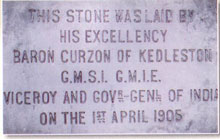 Foundation stone of the Institute