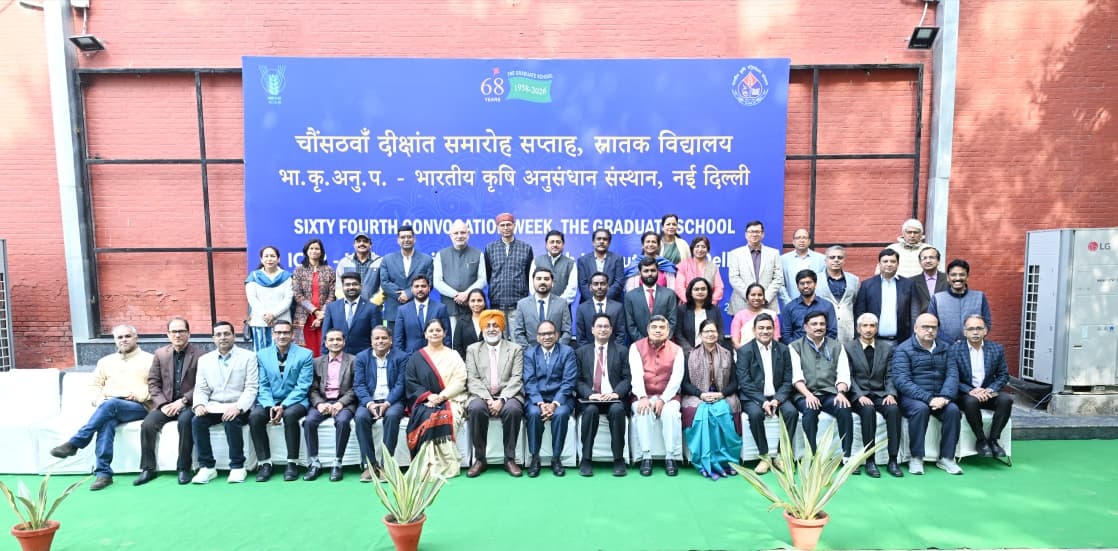 IARI PhD Gold medal Presenters in IARI 64th Convocation Week with Jury Members on 9th February 2026