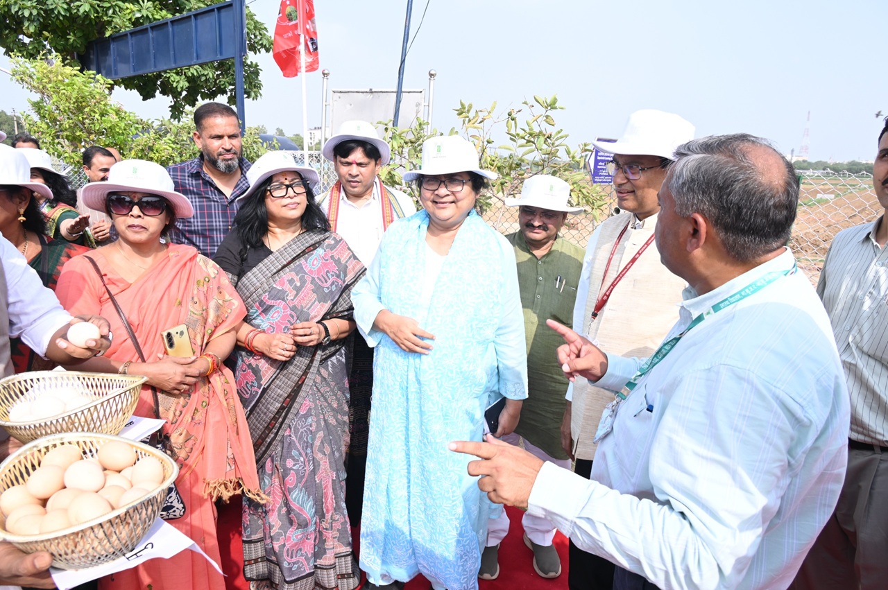 Integrated Farming System (IFS) model of IARI visited by Parliamentary committee