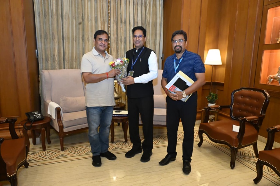 Director, ICAR-IARI Dr. Ch Srinivasa Rao met Assam Chief Minister Sri Himanta Biswa Sarma for IARI Assam