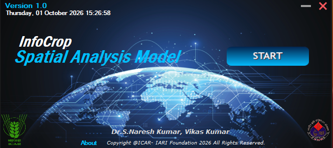 InfoCrop Spatial Analysis model